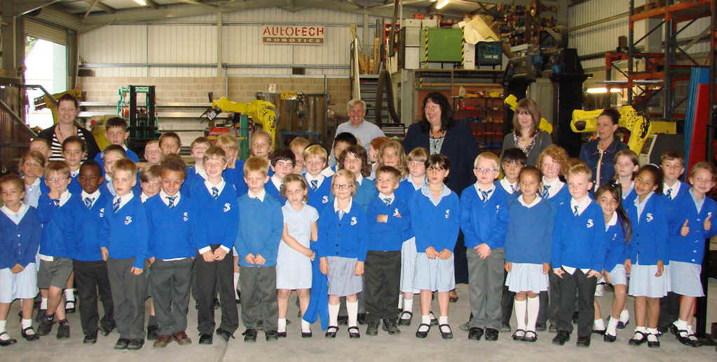 Recent visit of a local primary school to see the robots